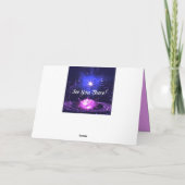 Crystal Lotus Blume Stars individuelle Einladung (Rückseite)