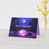 Crystal Lotus Blume Stars individuelle Einladung (Gelbe Blume)