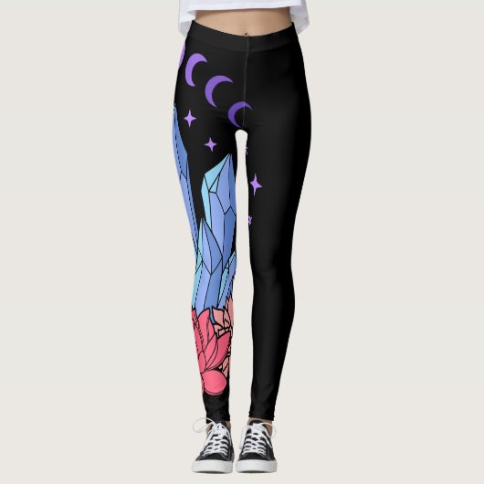 Crystal-, Lotus- und Moon-Leggings Leggings (Vorderseite)