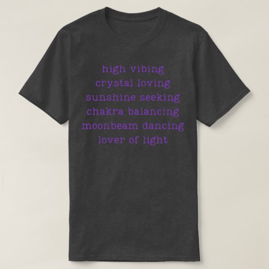 Crystal Loving Chakra Balancing T-Shirt (Design vorne)