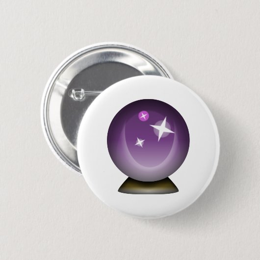 Crystal Magic Ball - Emoji Button (Vorne & Hinten)