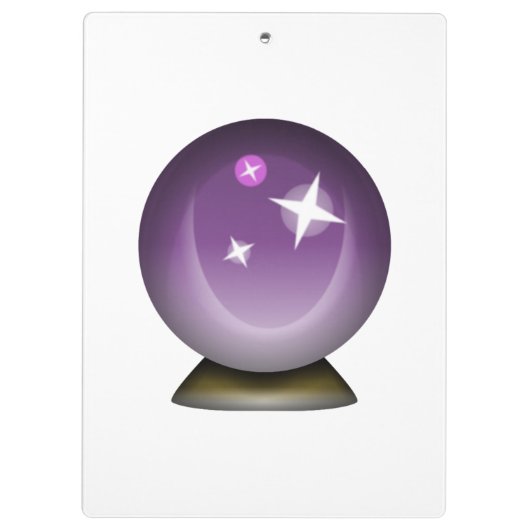 Crystal Magic Ball - Emoji Klemmbrett (Rückseite)