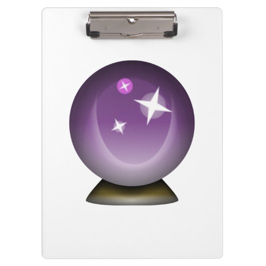 Crystal Magic Ball - Emoji Klemmbrett (Vorderseite)