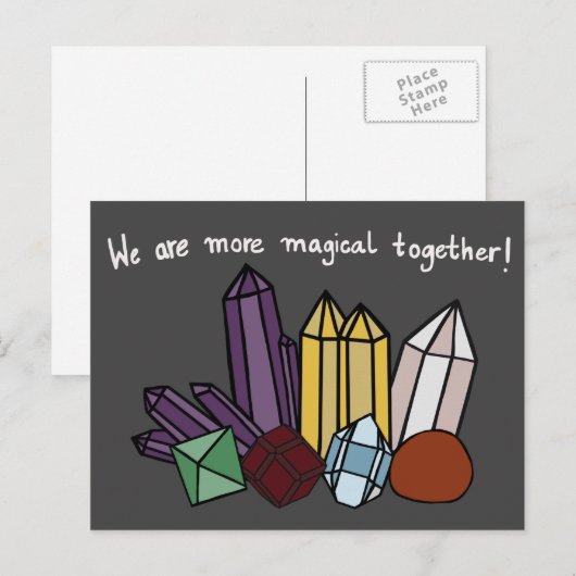 Crystal Magick Postkarte (Vorne/Hinten)