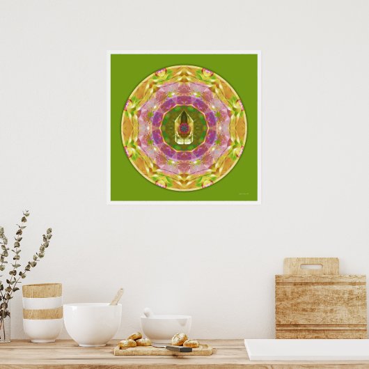 Crystal Mandala 1 Poster (Küche)