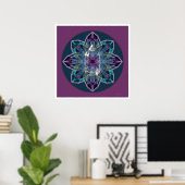 Crystal Mandala 3 Poster (Heimbüro)