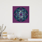 Crystal Mandala 3 Poster (Küche)