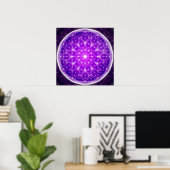 Crystal Mandala Poster (Heimbüro)
