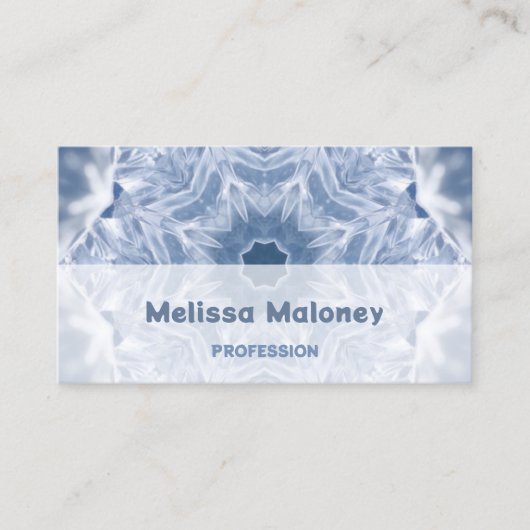 Crystal Mandala | QR-Code Visitenkarte (Vorderseite)