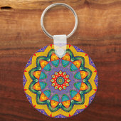 "Crystal Mandala Quilt" Schlüsselanhänger (Vorderseite)