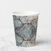 Crystal Marble Rock Wall mit farbenfroher Farbe Pappbecher (Rückseite)