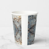 Crystal Marble Rock Wall mit farbenfroher Farbe Pappbecher (Rechts)