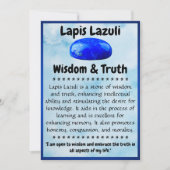 Crystal Meaning Card - Lapis Lazuli Feiertagskarte (Vorderseite)