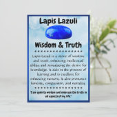 Crystal Meaning Card - Lapis Lazuli Feiertagskarte (Stehend Vorderseite)