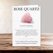 Crystal Meaning Card - Rose Quarz Karte