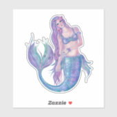 Crystal mermaid Aufkleber von Renee (Blatt)