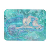 Crystal Mermaid Träume von Renee Lavoie Postcard Magnet (Horizontal)