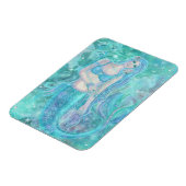 Crystal Mermaid Träume von Renee Lavoie Postcard Magnet (Linke Seite)
