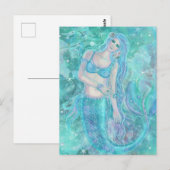 Crystal Mermaid Träume von Renee Lavoie Postkarte (Vorne/Hinten)