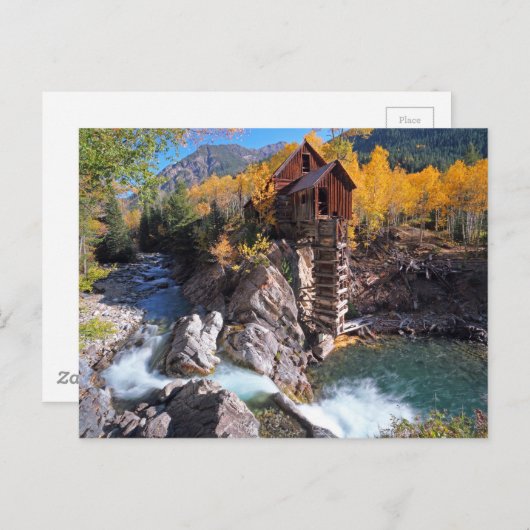 Crystal Mill, Marble, Colorado, USA Postkarte (Vorne/Hinten)