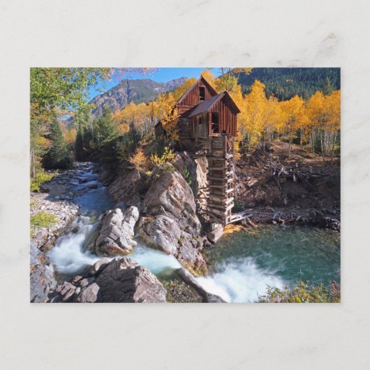 Crystal Mill, Marble, Colorado, USA Postkarte (Vorderseite)