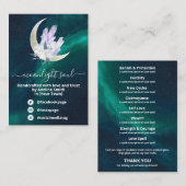 Crystal Moon Galaxy Spell Jar Kit Business Card Visitenkarte (Vorne/Hinten)