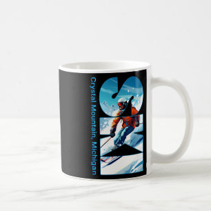 Crystal Mountain Michigan Skiferien Ski-Outdoor Kaffeetasse