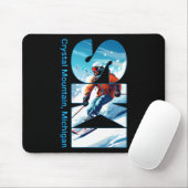 Crystal Mountain - Michigan Skiurlaub Skipass Mousepad (Mit Mouse)
