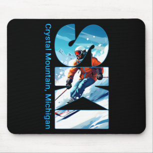 Crystal Mountain - Michigan Skiurlaub Skipass Mousepad