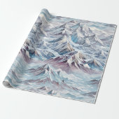 Crystal Mountain Scene Wrapping Paper Geschenkpapier (Ungerollt)