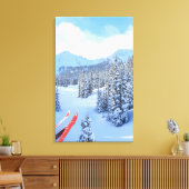 Crystal Mountain Ski Resort, nahe dem Berg Rainier Leinwanddruck (Insitu (Wohnzimmer))