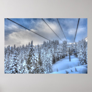 Crystal Mountain Ski Resort, nahe dem Berg Rainier Poster