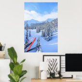 Crystal Mountain Ski Resort, nahe dem Berg Rainier Poster (Heimbüro)