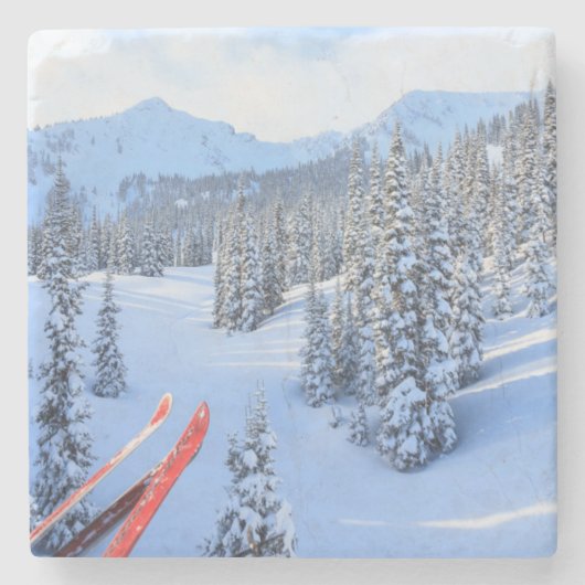 Crystal Mountain Ski Resort, nahe dem Berg Rainier Steinuntersetzer (Vorderseite)