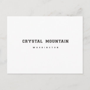 Crystal Mountain Washington Postkarte