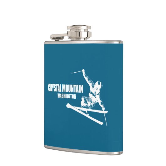 Crystal Mountain Washington Skier Flachmann (Links)