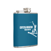 Crystal Mountain Washington Skier Flachmann (Rechts)