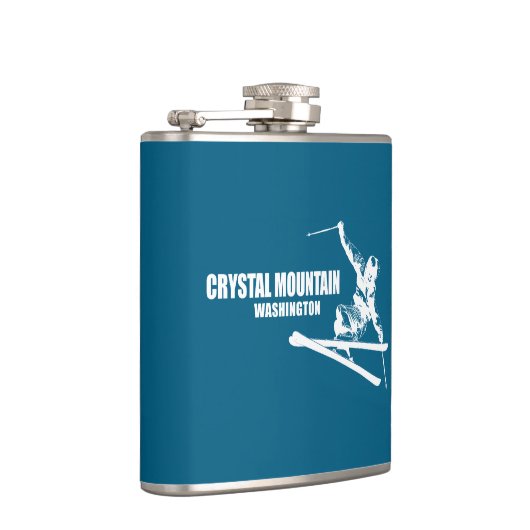 Crystal Mountain Washington Skier Flachmann (Rechts)