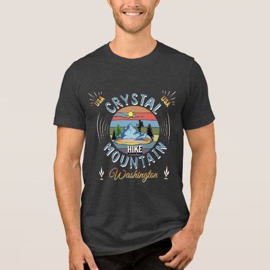 Crystal Mountain, Washington Tri-Blend Shirt (Vorderseite)