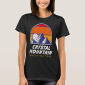 Crystal Mountain Washington  USA Ski Resort  BACK  T-Shirt (Vorderseite)
