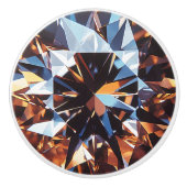 Crystal Orange Diamond Pattern Keramikknauf (Vorderseite)