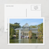 Crystal Palace, Madrid Postkarte (Vorne/Hinten)