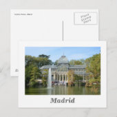 Crystal Palace, Madrid Postkarte (Vorne/Hinten)
