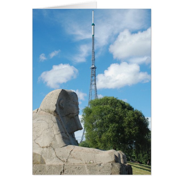 Crystal Palace Park Transmitter und Sphinx (Vorne)