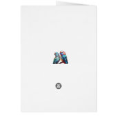 Crystal Parakeets Grußkarte (Hinten)