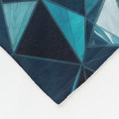 Crystal pattern Ocean Hues Kaleidoscope Pattern Fleecedecke (Ecke)