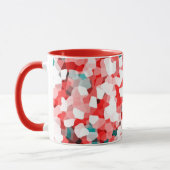 Crystal Pattern - White Red Green Tasse (Links)