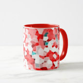 Crystal Pattern - White Red Green Tasse (VorderseiteRechts)