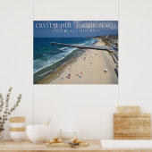 Crystal Pier, Pazifischer Strand Poster (Küche)
