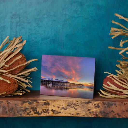 Crystal Pier Sunset Fotoplatte (Seite)
